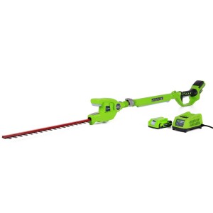 Taille-haie télescopique sans fil Greenworks Tools